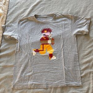 USC Trojans Boys Gray T-Shirt with Pixel Art Design